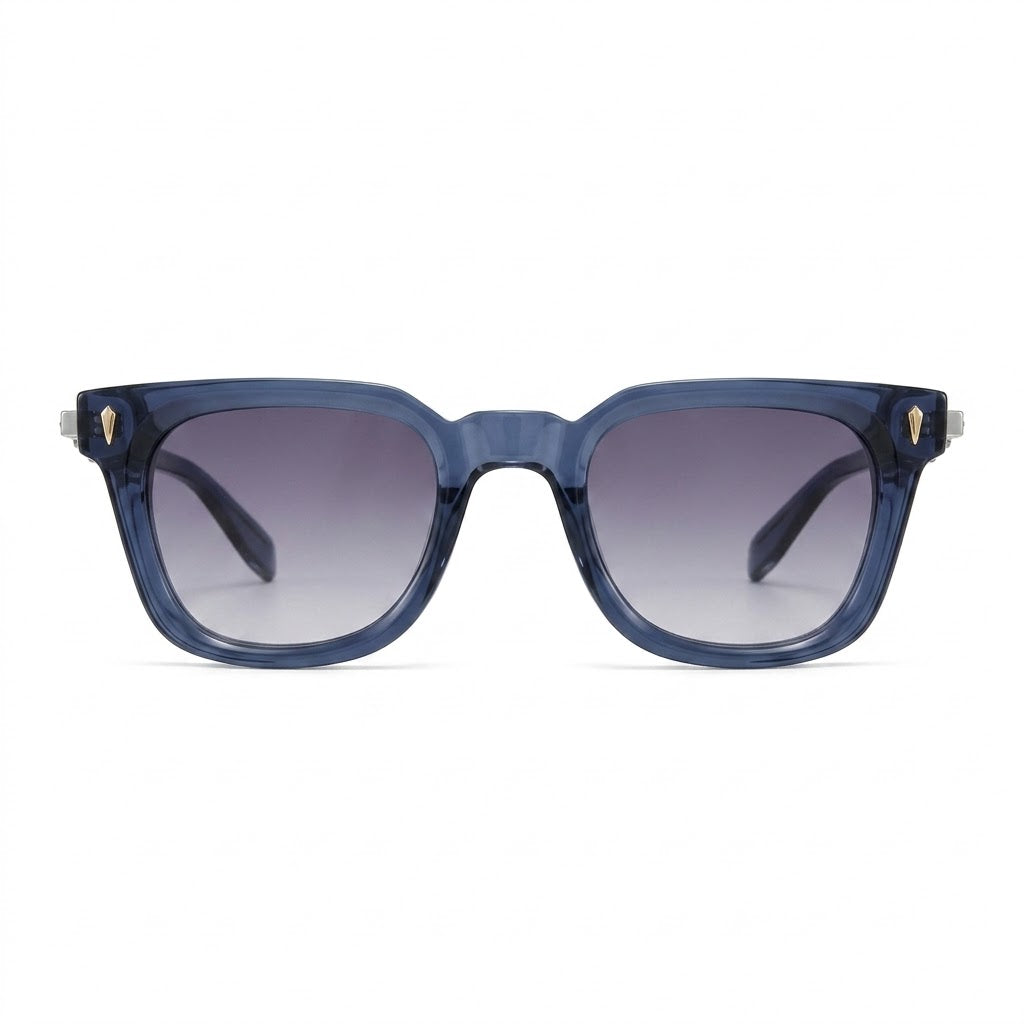 Mivdior Eclipse deep blue crystal Sunglasses