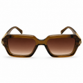 MIVDIOR Luxury Polarized UV400 Sunglasses for Men & Women | Premium Nylon Frame | Brown Gradient Lens | Fashion Square Sunglasses