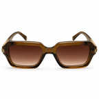 MIVDIOR Luxury Polarized UV400 Sunglasses for Men & Women | Premium Nylon Frame | Brown Gradient Lens | Fashion Square Sunglasses