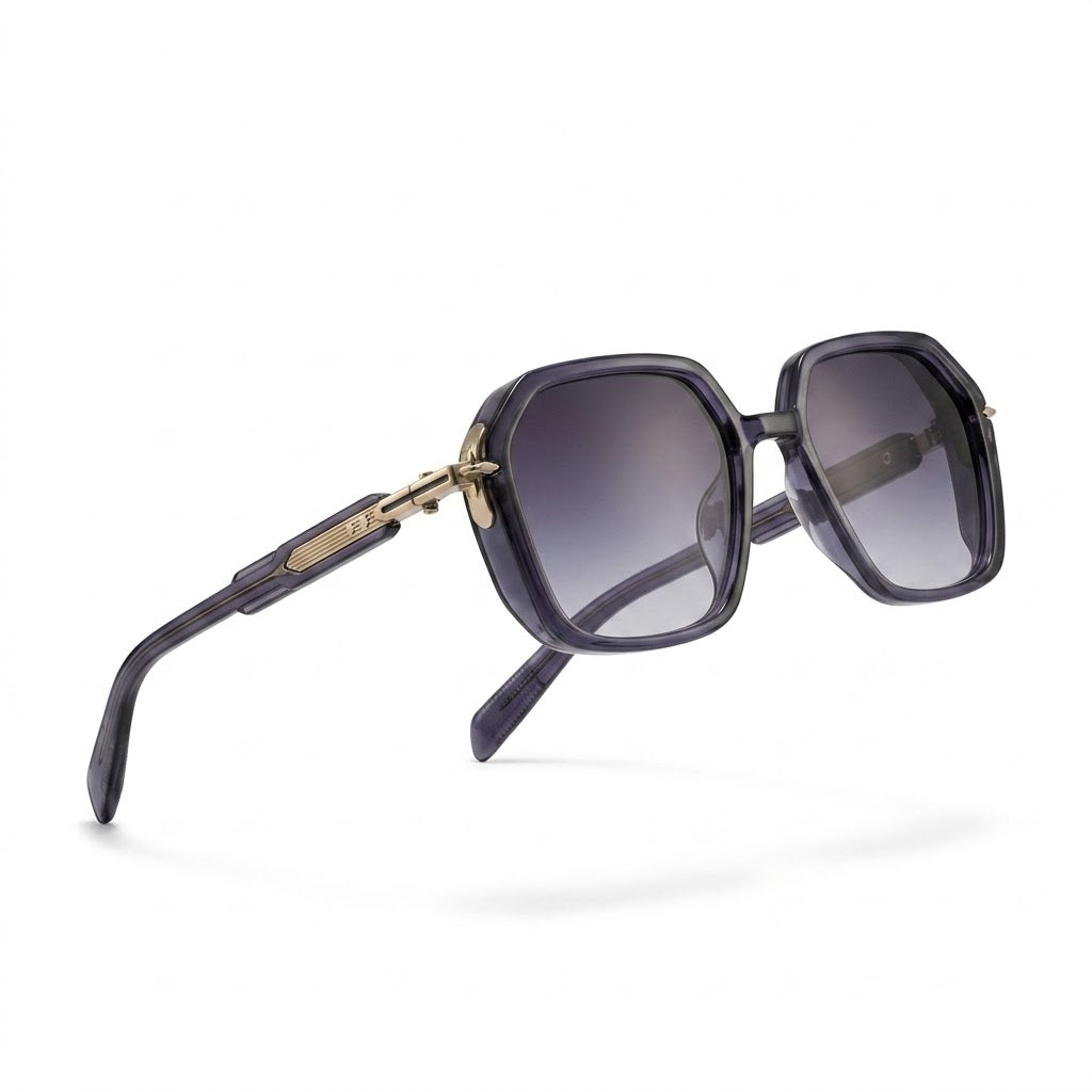 Mivdior Obsidian Deep blue crystal Sunglasses