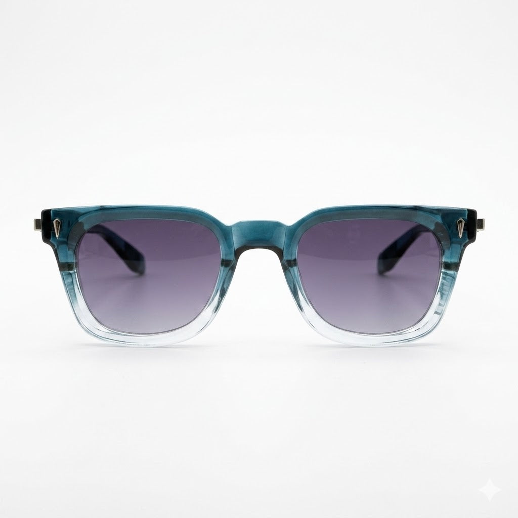Mivdior Prism transperent crystal blue Sunglasses