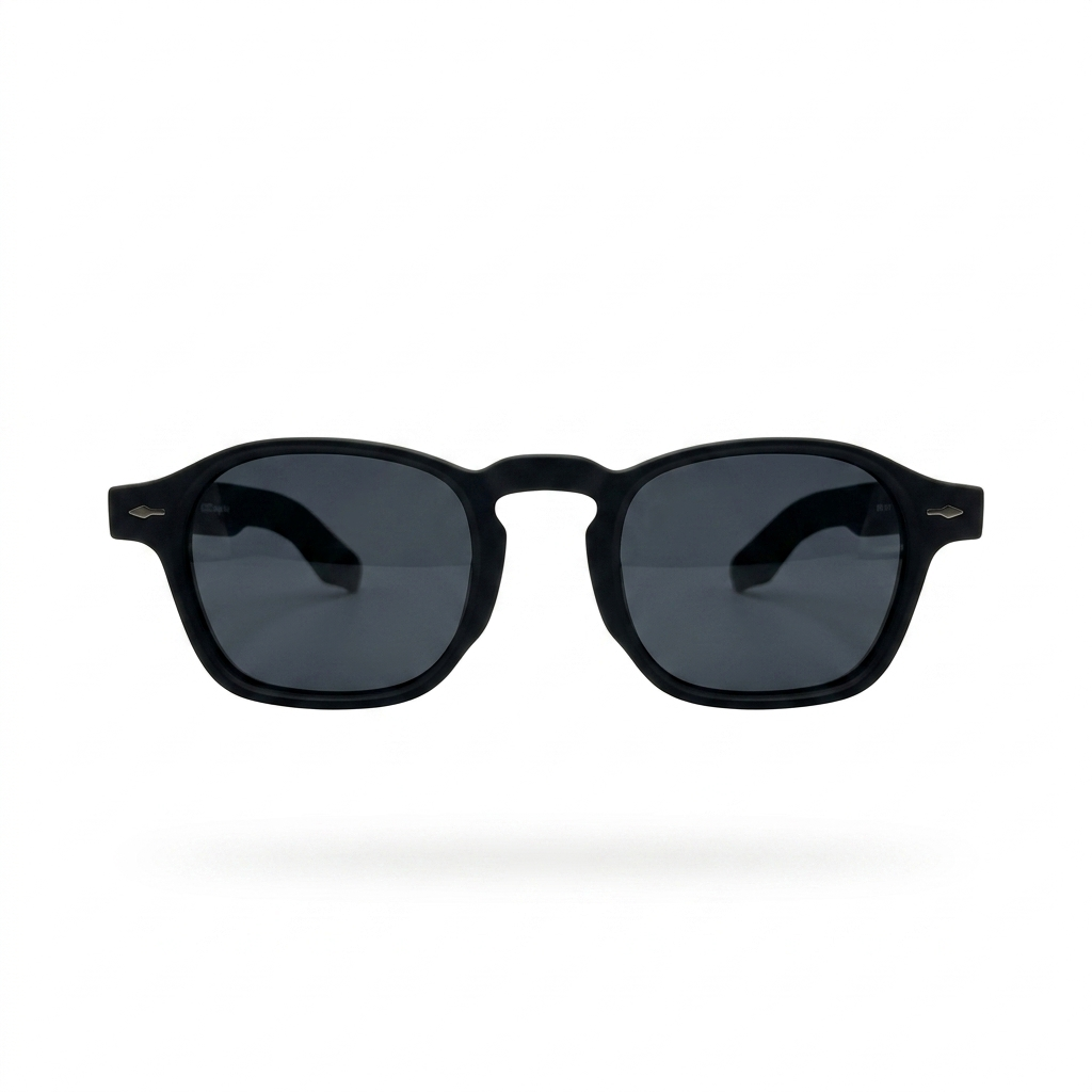 Mivdior Prism CRYSTA Matt Black  Frame Black Lens Sunglasses
