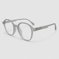 Premium Round Transparent Grey Eyeglasses – Ultra-Lightweight TR90 Minimal Unisex Optical Frame