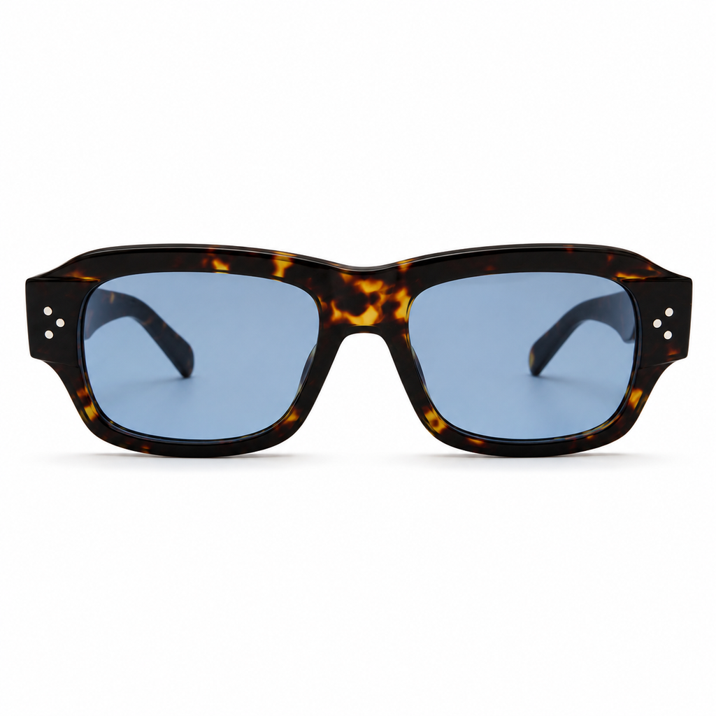 MIVDIOR Freak Rectangle Sunglasses for Men & Women | UV400 Protected | Premium Acetate Frame | Dark Tint Luxury Eyewear