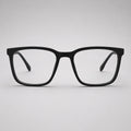 Premium Matte Black Rectangular Eyeglasses – Ultra Lightweight TR90 Unisex Minimal Optical Frame