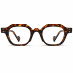 MIVDIOR Hexa Clear Blue Light Glasses for Men & Women | Havana Tortoise Geometric Frame | Premium Computer Eyewear