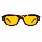 MIVDIOR Ember Night Tortoise Frame Yellow Lens Sunglasses for Men & Women | UV Protected Fashion Eyewear