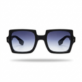 Mivdior Luxe CRYSTA Matt Black  Frame Blue Gradiant Lens Sunglasses