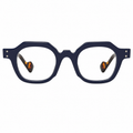 MIVDIOR Hexa Clear Blue Light Glasses for Men & Women | Navy Blue & Tortoise Geometric Frame | Premium Computer Eyewear