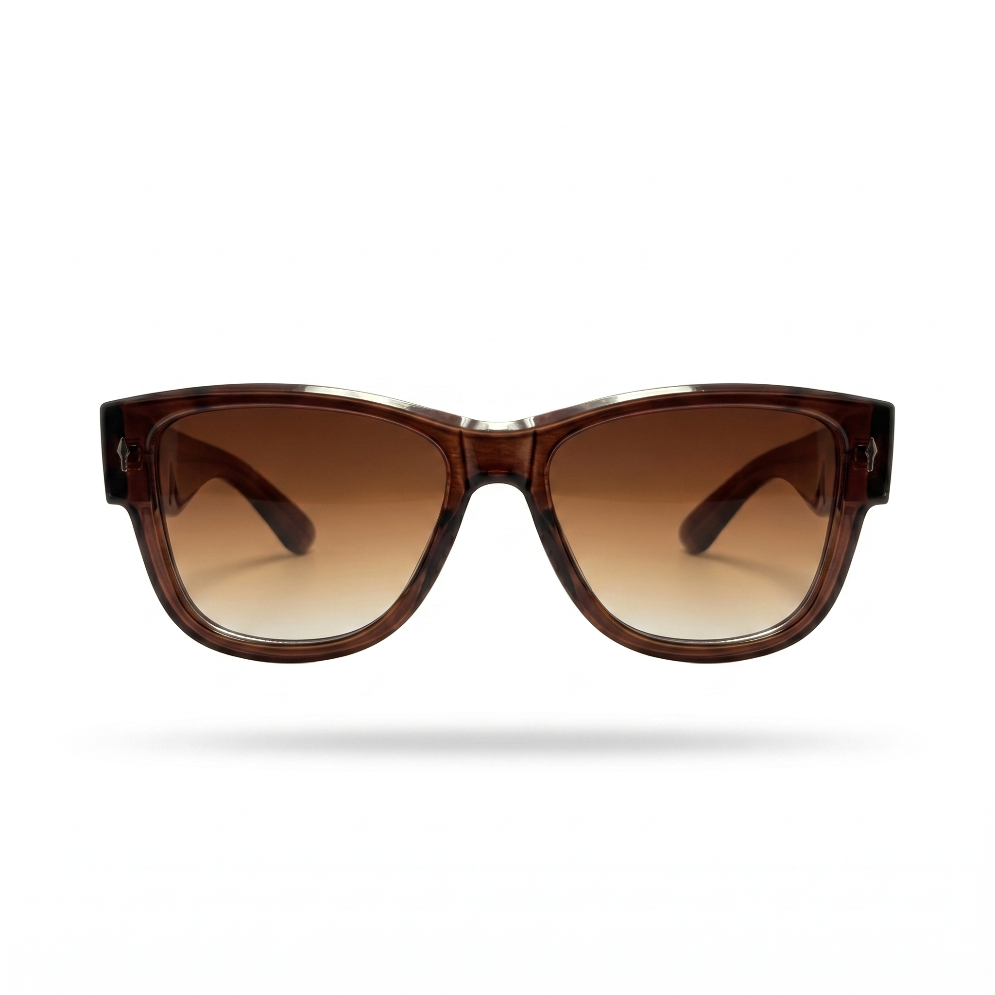 Mivdior Zenith CRYSTA TRANSPRANT BROWN  Frame Brown Gradiant Lens SUNGLASSES