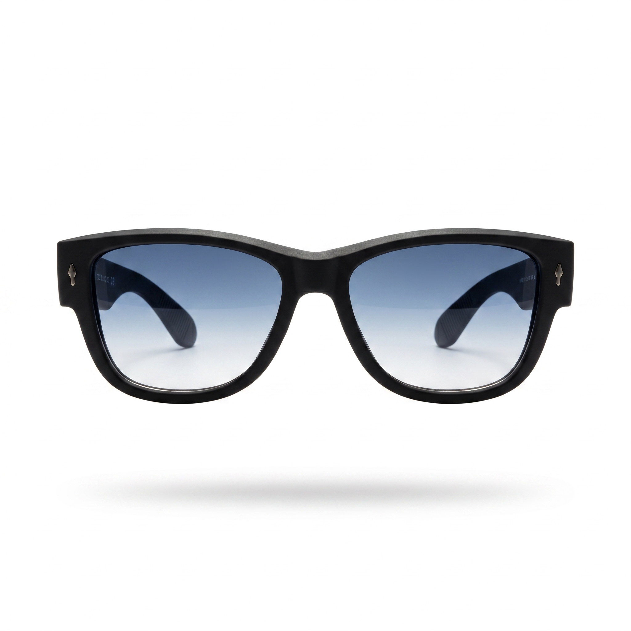 Mivdior Vogue CRYSTA Matt Black  Frame Blue Gradient Lens SUNGLASSES