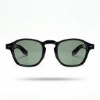 Mivdior Opal CRYSTA Glossy Black  Frame Green Smoky Lens Sunglasses