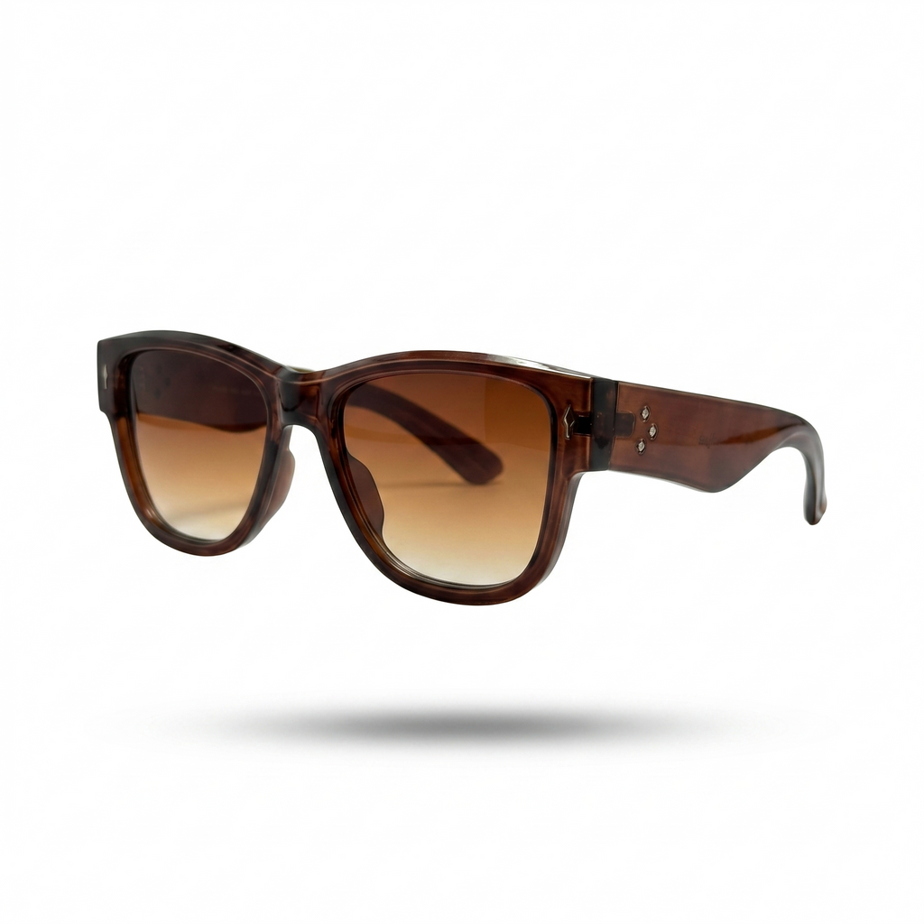 Mivdior Zenith CRYSTA TRANSPRANT BROWN  Frame Brown Gradiant Lens SUNGLASSES