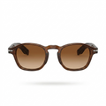 Mivdior Fusion CRYSTA Transparent Brown  Frame Brown Gradiant Lens Sunglasses