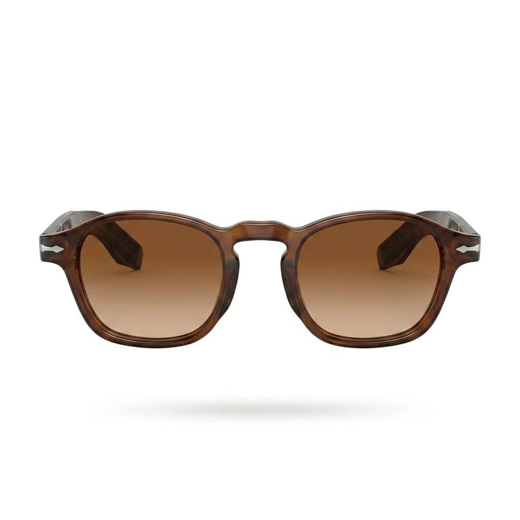 Mivdior Fusion CRYSTA Transparent Brown  Frame Brown Gradiant Lens Sunglasses