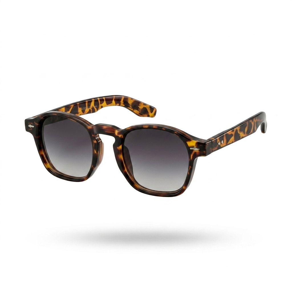 Mivdior Icon CRYSTA Havana Tortoise  Frame Black Lens Sunglasses