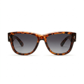 Mivdior Luxe CRYSTA Havana Tortoise  Frame Gradiant Grey Lens SUNGLASSES
