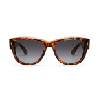 Mivdior Luxe CRYSTA Havana Tortoise  Frame Gradiant Grey Lens SUNGLASSES