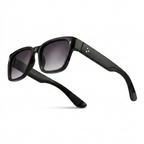 Mivdior Velvet CRYSTA Matt Black  Frame Black Lens Sunglasses