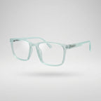Premium Transparent Mint Green Square Frame Eyeglasses – Lightweight TR90 Unisex Clear Lens Optical Glasses