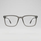 Premium Frost Grey Transparent Square Eyeglasses – Lightweight TR90 Unisex Minimal Optical Frame
