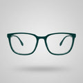 Premium Matte Forest Green Square Eyeglasses Frame – Lightweight Unisex Optical Wear