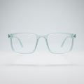 Premium Transparent Mint Green Square Frame Eyeglasses – Lightweight TR90 Unisex Clear Lens Optical Glasses