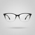 Premium Matte Black Half-Gradient Round Square Eyeglasses – Lightweight TR90 Unisex Optical Frame