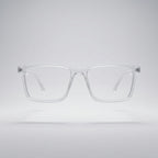 Premium Crystal Clear Transparent Square Eyeglasses – Ultra Lightweight TR90 Minimal Unisex Optical Frame