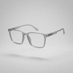Premium Crystal Clear Transparent Square Eyeglasses – Ultra Lightweight TR90 Minimal Unisex Optical Frame
