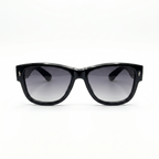 Mivdior Nova CRYSTA Glossy Black  Frame Gradient Grey Lens SUNGLASSES